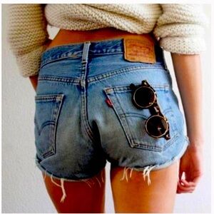 Levi's Blue Vintage-Inspired Jean Shorts